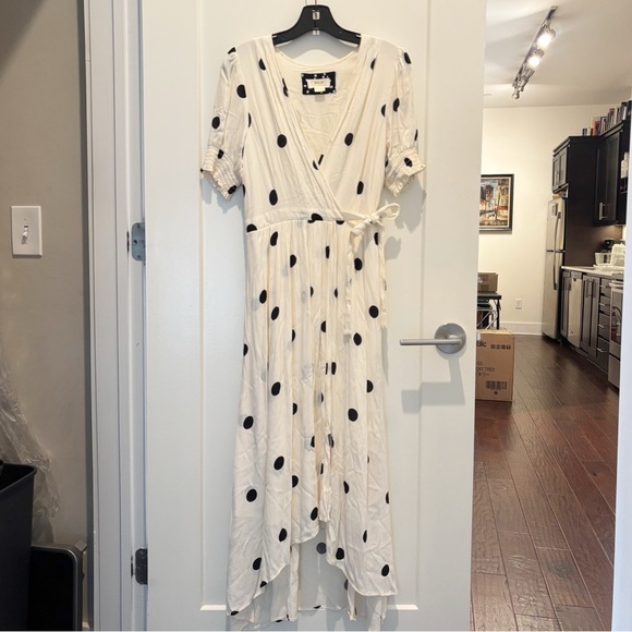 Anthropologie Maeve Breana Polka Dot Midi Dress Size 6 - Picture 5 of 14